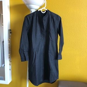 Charcoal shirt dress